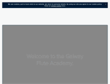 Tablet Screenshot of galwayfluteacademy.com